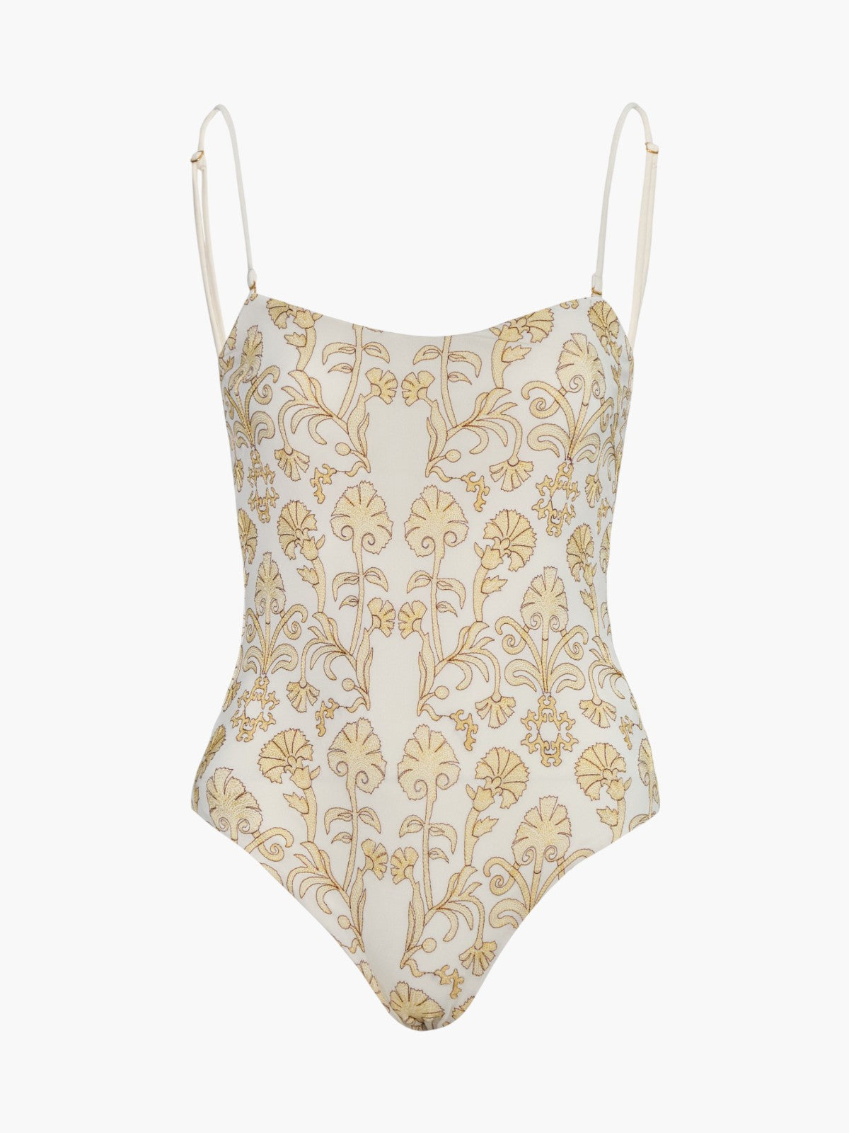 Esteros Embroidered One Piece | Yellow Flowers/Ivory Esteros Embroidered One Piece | Yellow Flowers/Ivory