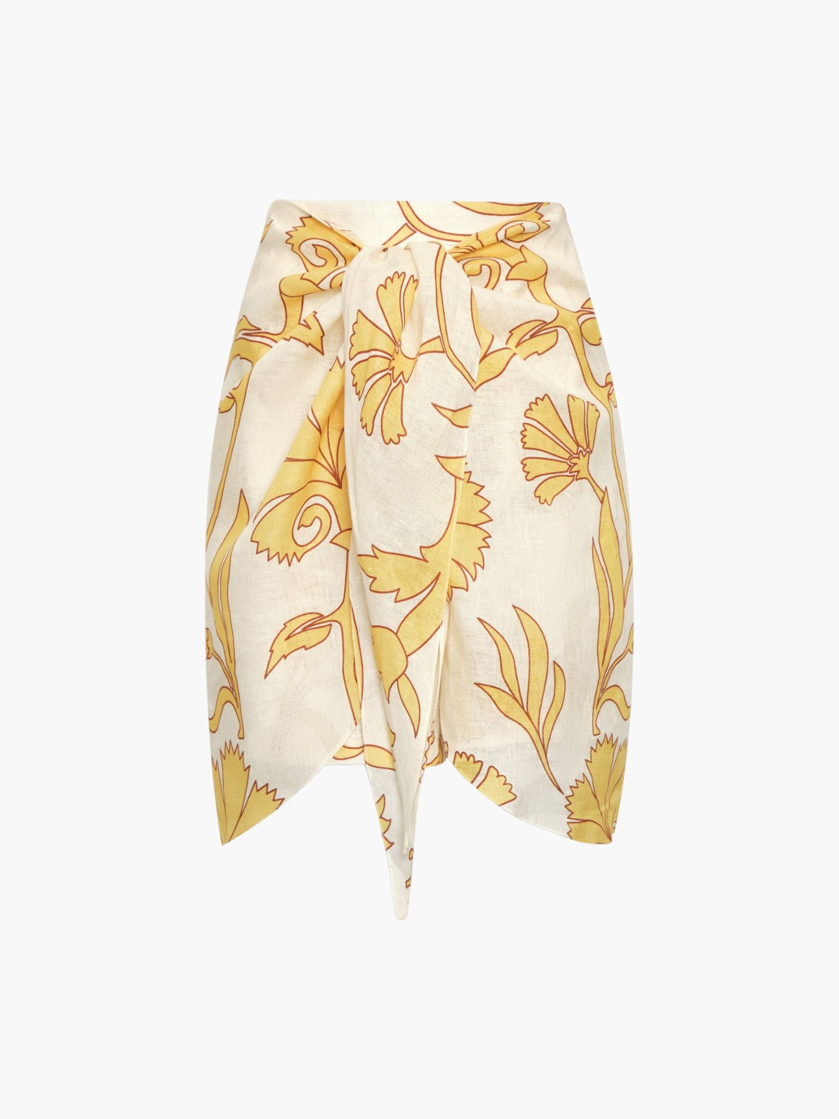 Bamboleiro Linen Short | Yellow Flowers Bamboleiro Linen Short | Yellow Flowers - Fashionkind