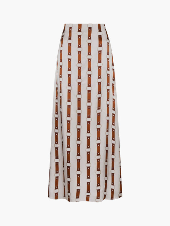 Carlota Satin Silk Maxi Skirt | Horse Reins
