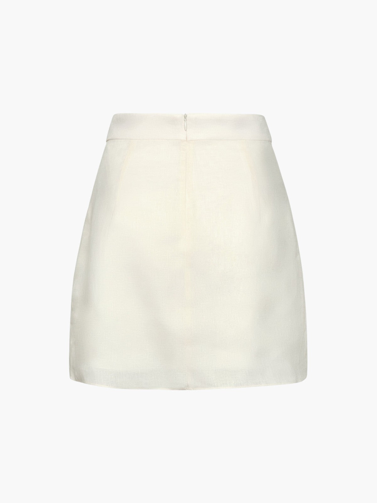 Carmelita Embroidered Linen Mini Skirt | Ivory Green Buganvilias Carmelita Embroidered Linen Mini Skirt | Ivory Green Buganvilias - Fashionkind