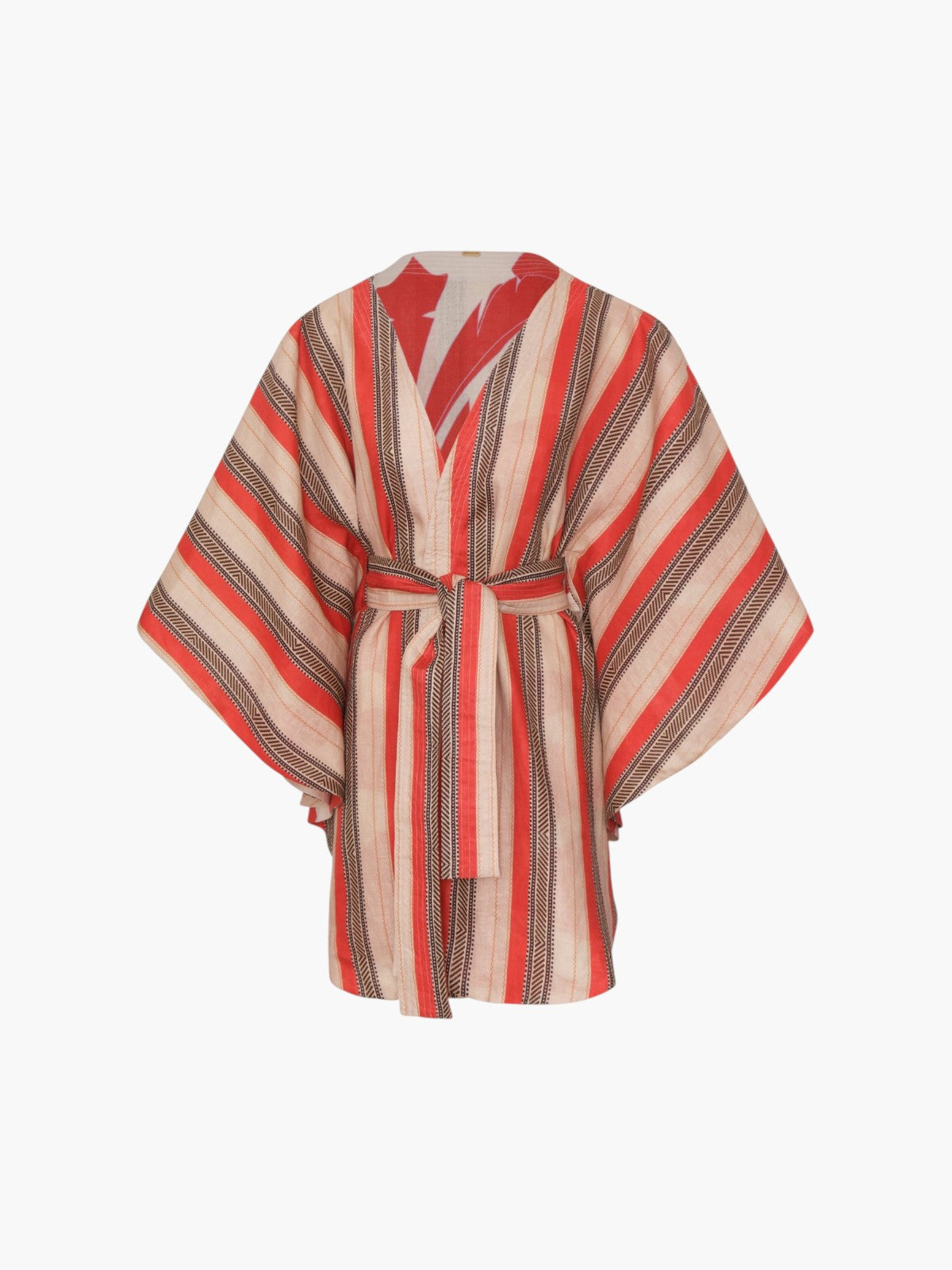 Cavalo Linen Poncho | Orange Palms Cavalo Linen Poncho | Orange Palms - Fashionkind