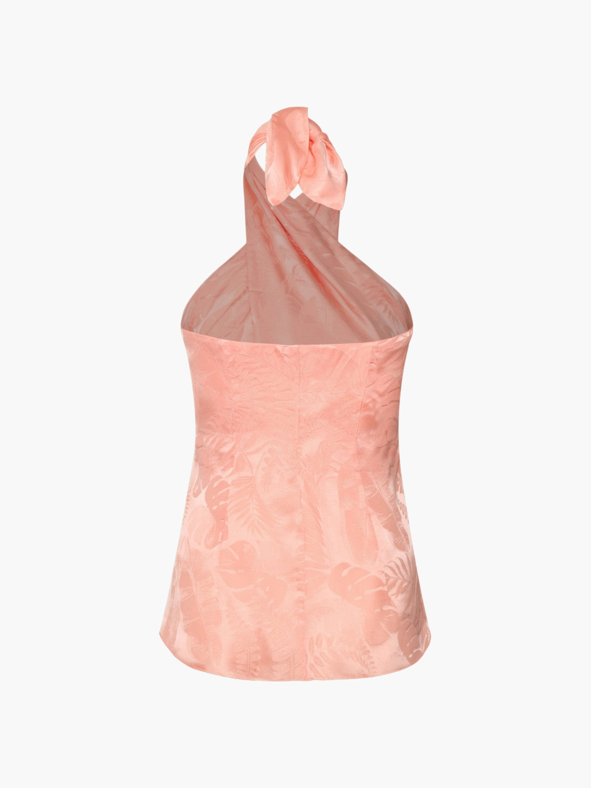 Cayetana Silk Jacquard Blouse | Peach Cayetana Silk Jacquard Blouse | Peach - Fashionkind