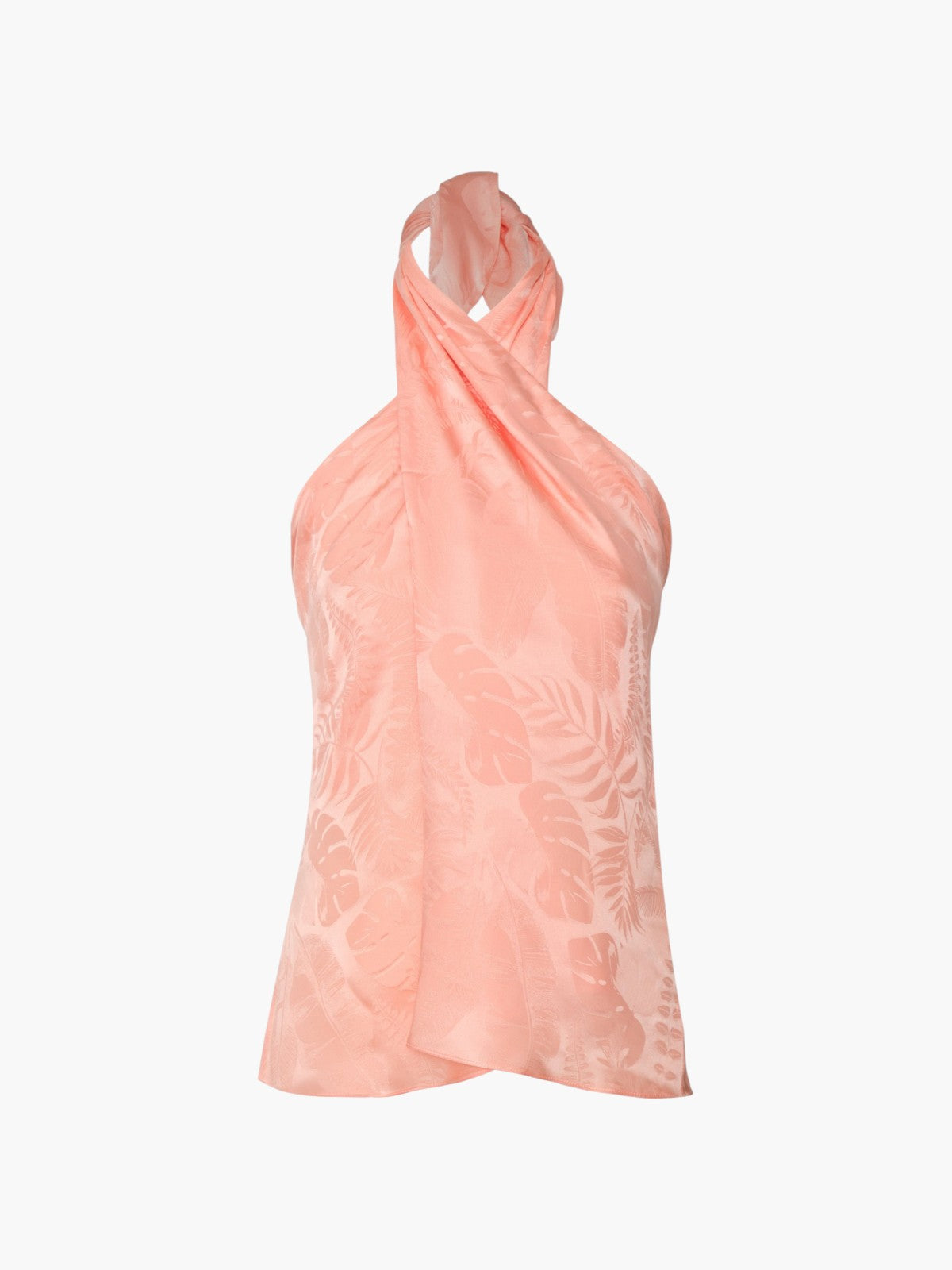 Cayetana Silk Jacquard Blouse | Peach Cayetana Silk Jacquard Blouse | Peach - Fashionkind