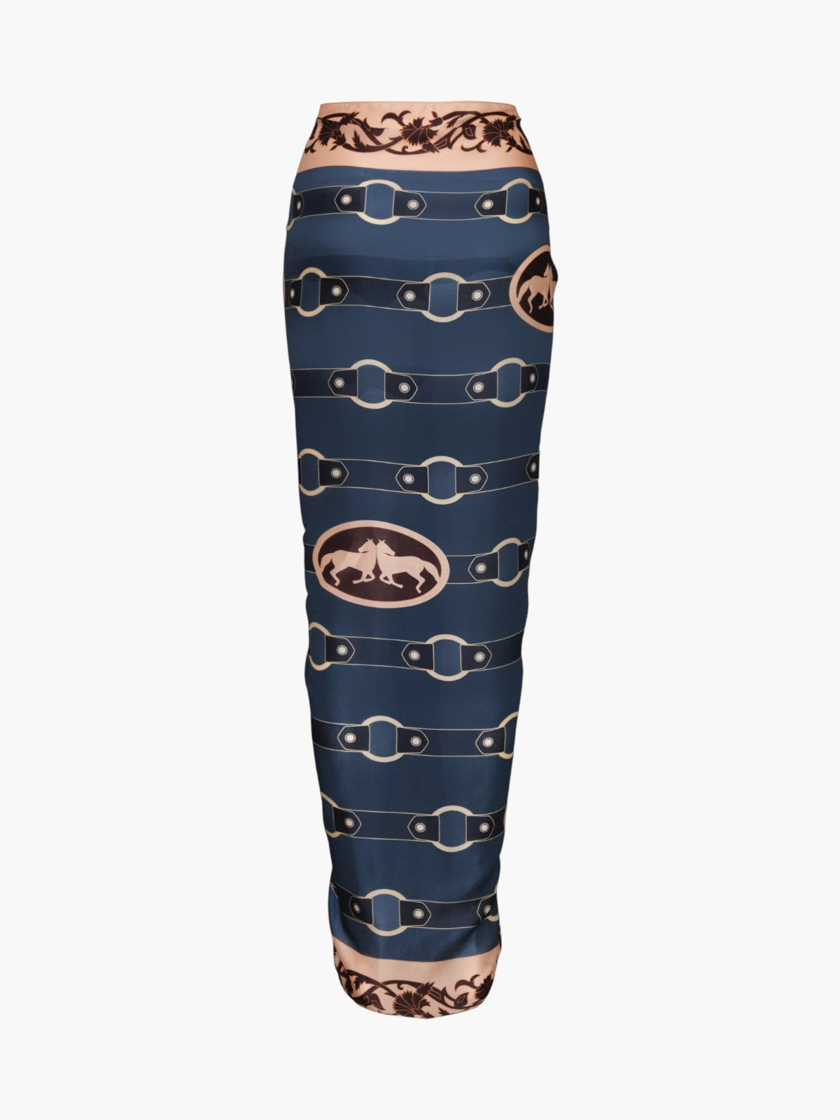 De La Falaise Cotton Silk Sarong | Blue Horse Reins De La Falaise Cotton Silk Sarong | Blue Horse Reins