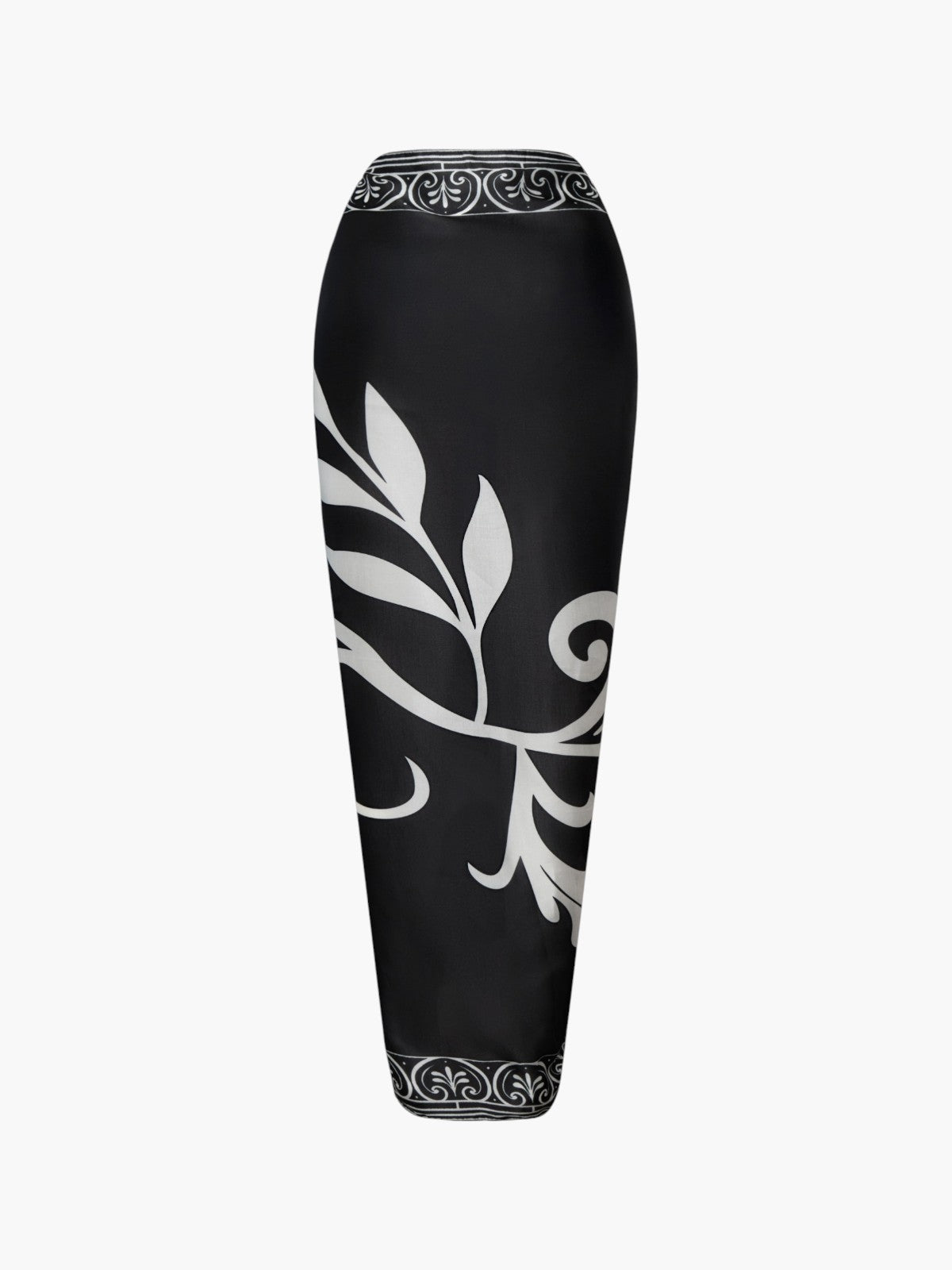 De La Falaise Cotton Silk Sarong | Ivory Flowers De La Falaise Cotton Silk Sarong | Ivory Flowers - Fashionkind