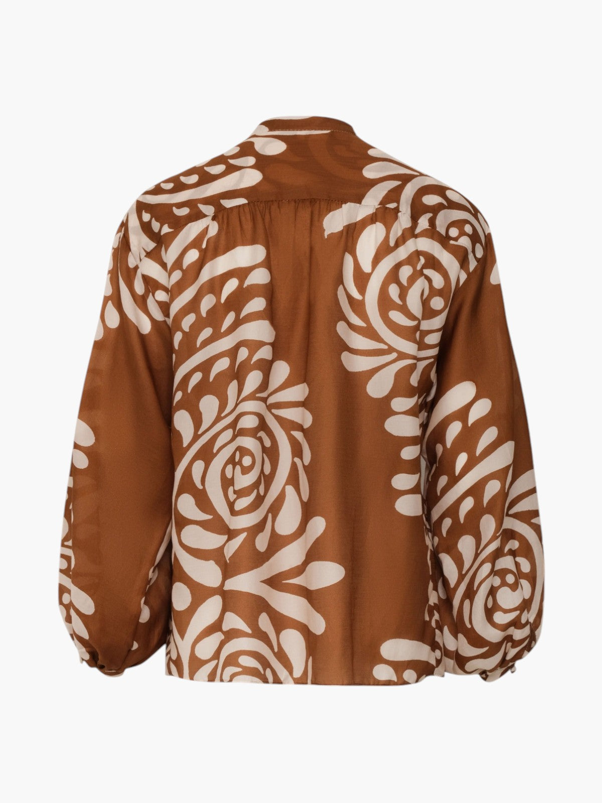 Don Simon Cotton Silk Shirt | Brown Arabesque Don Simon Cotton Silk Shirt | Brown Arabesque - Fashionkind