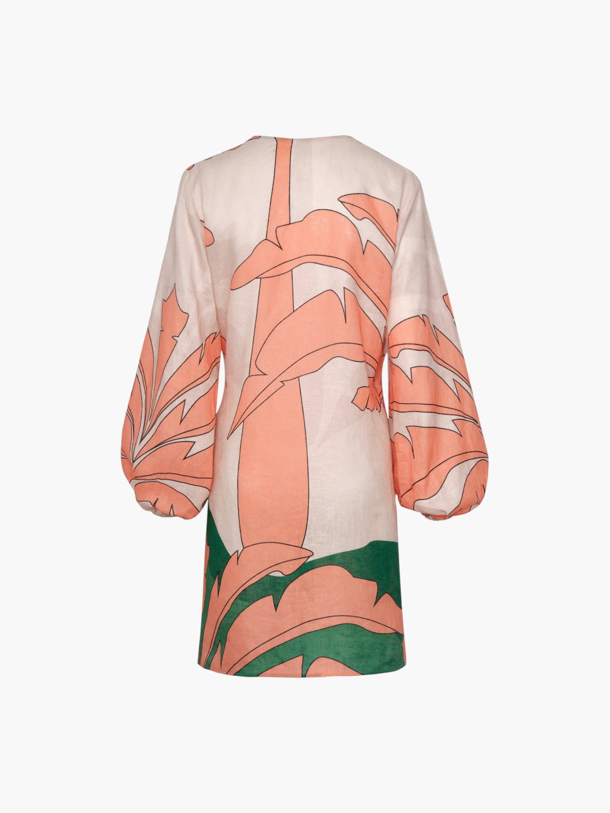 Hojarasca Linen Mini Tunic Dress | Peach Palms Hojarasca Linen Mini Tunic Dress | Peach Palms - Fashionkind