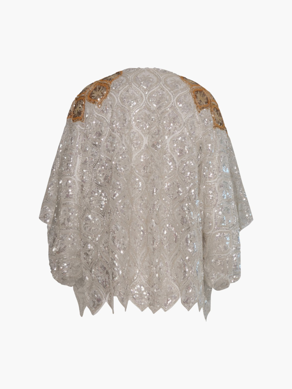 La Santamaria Palms Sequined Mini Coat | Silver & Gold La Santamaria Palms Sequined Mini Coat | Silver & Gold