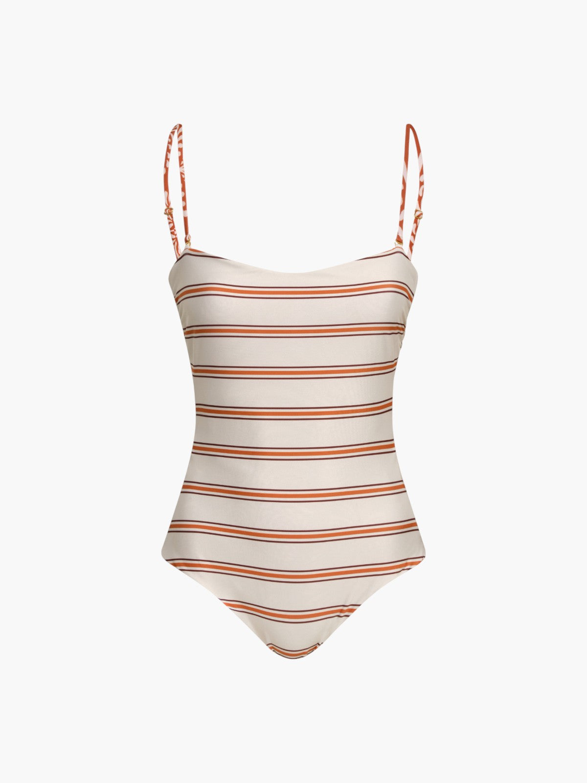 Las Balsas One Piece | Red Arabesque/Orange Stripes Las Balsas One Piece | Red Arabesque/Orange Stripes