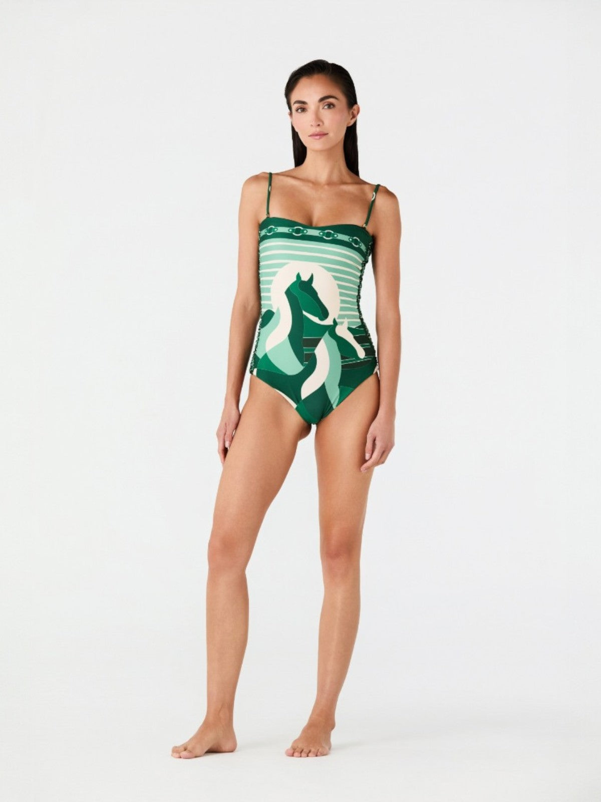 Las Balsas One Piece | Green Horses Las Balsas One Piece | Green Horses - Fashionkind
