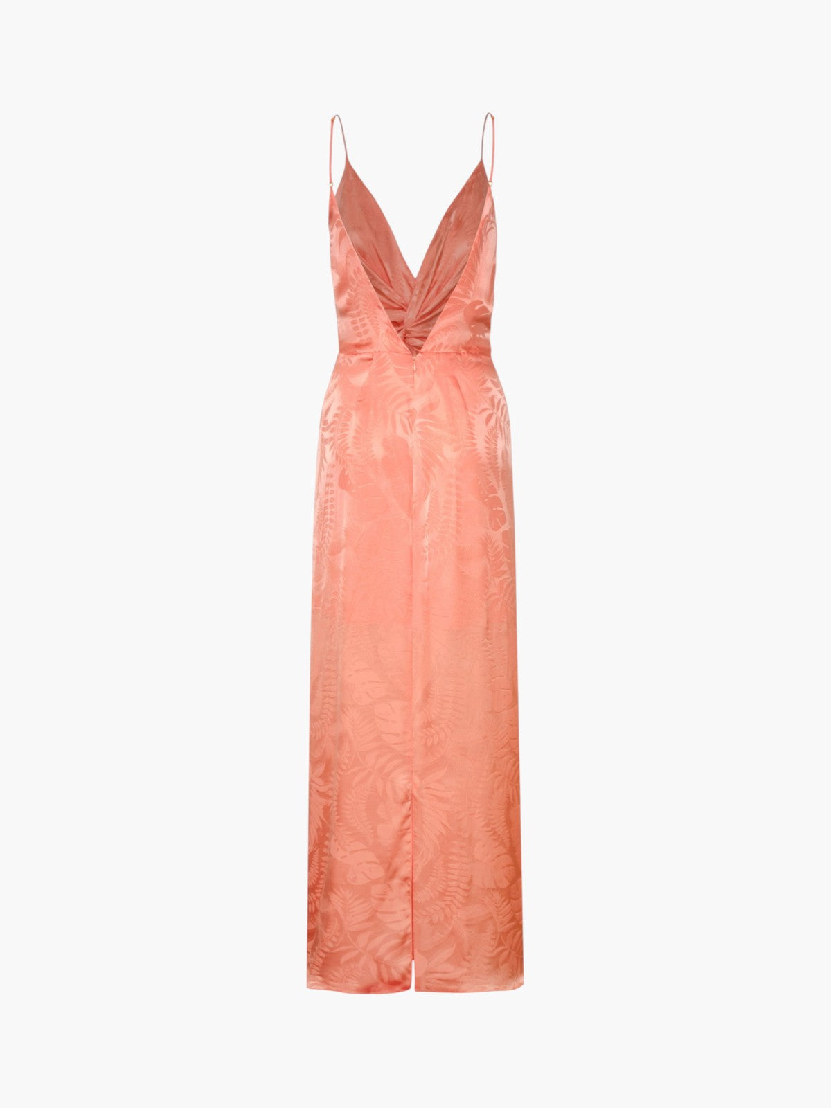 Macarena Silk Jacquard Midi Dress | Peach Macarena Silk Jacquard Midi Dress | Peach - Fashionkind