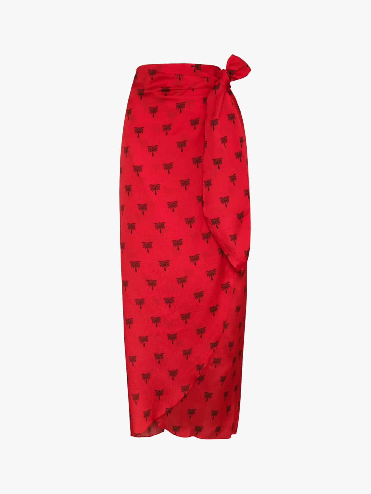 Mapara Martellato Silk Wrap Skirt | Red Polka Palms Mapara Martellato Silk Wrap Skirt | Red Polka Palms