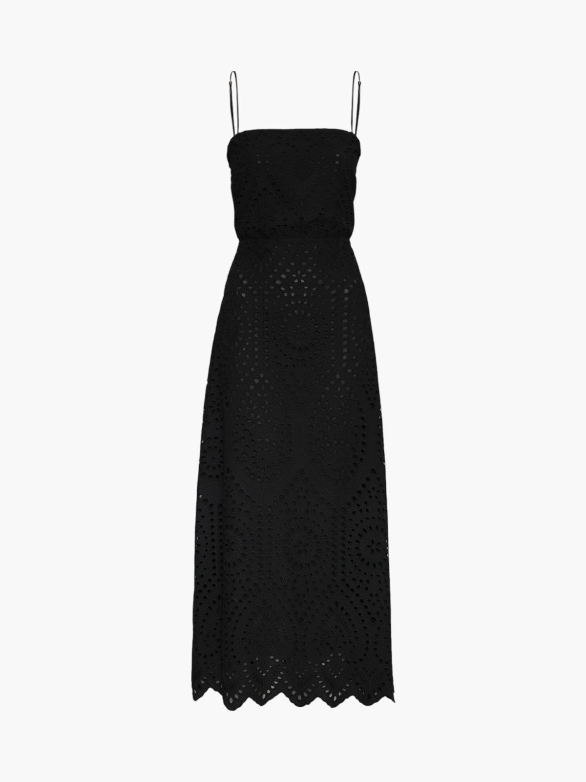 Nativa Cotton Eyelet Dress | Black Nativa Cotton Eyelet Dress | Black - Fashionkind