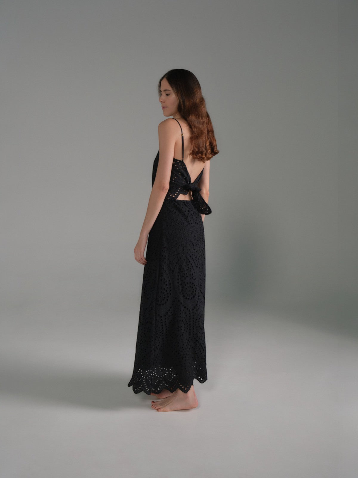 Nativa Cotton Eyelet Dress | Black Nativa Cotton Eyelet Dress | Black - Fashionkind
