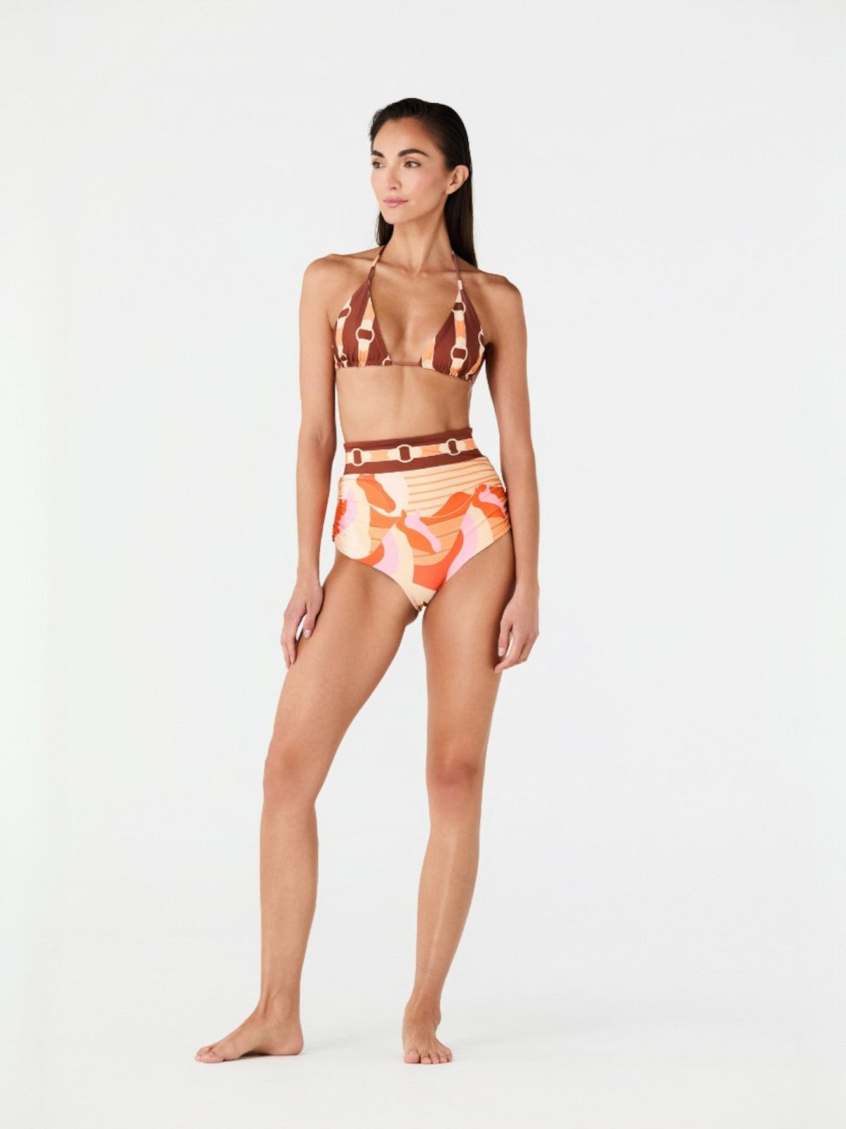Olinda Bottom | Orange Horses/Peach Olinda Bottom | Orange Horses/Peach - Fashionkind