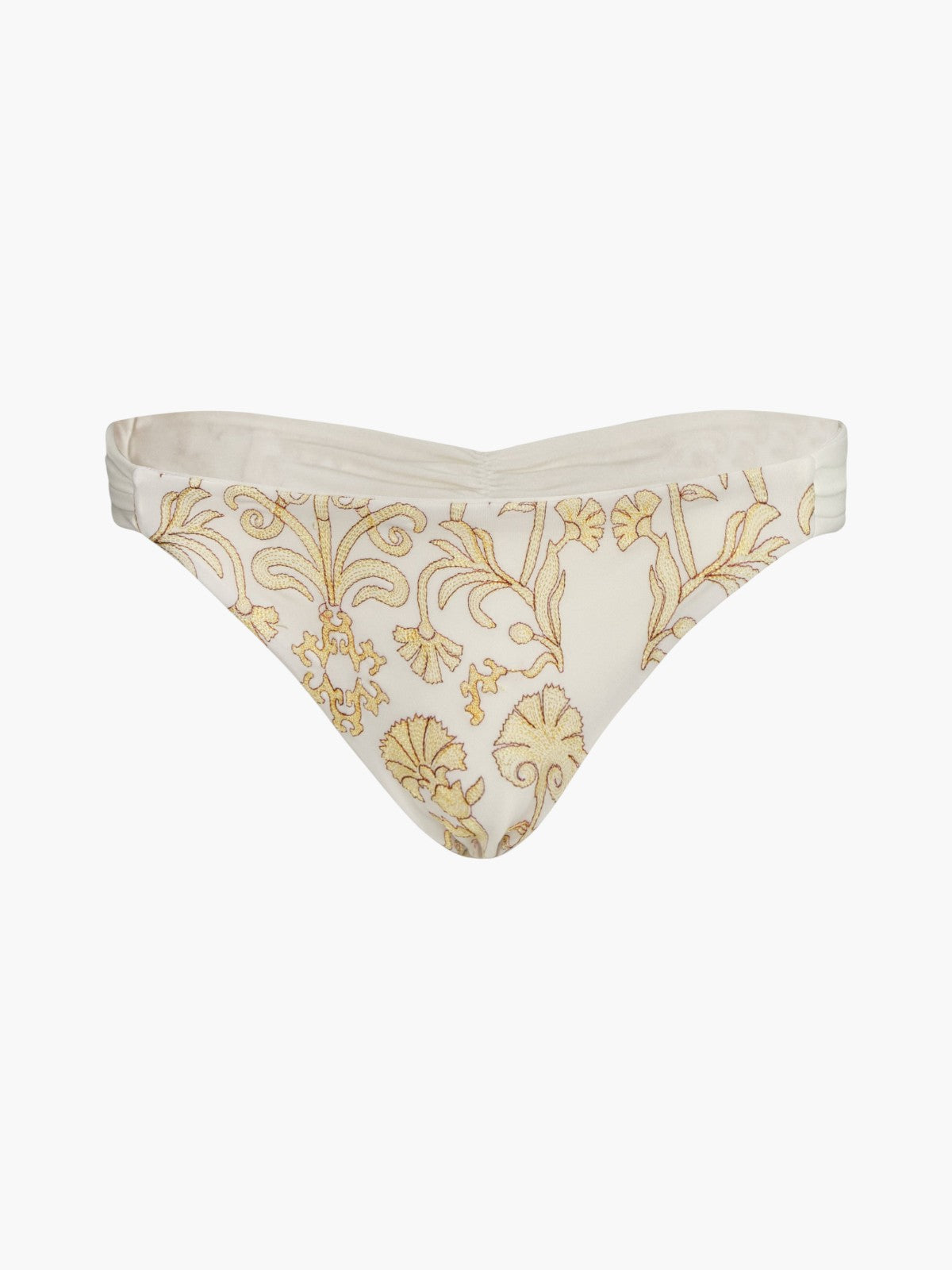 Potosi Embroidered Bottom | Yellow Flowers/Ivory Potosi Embroidered Bottom | Yellow Flowers/Ivory