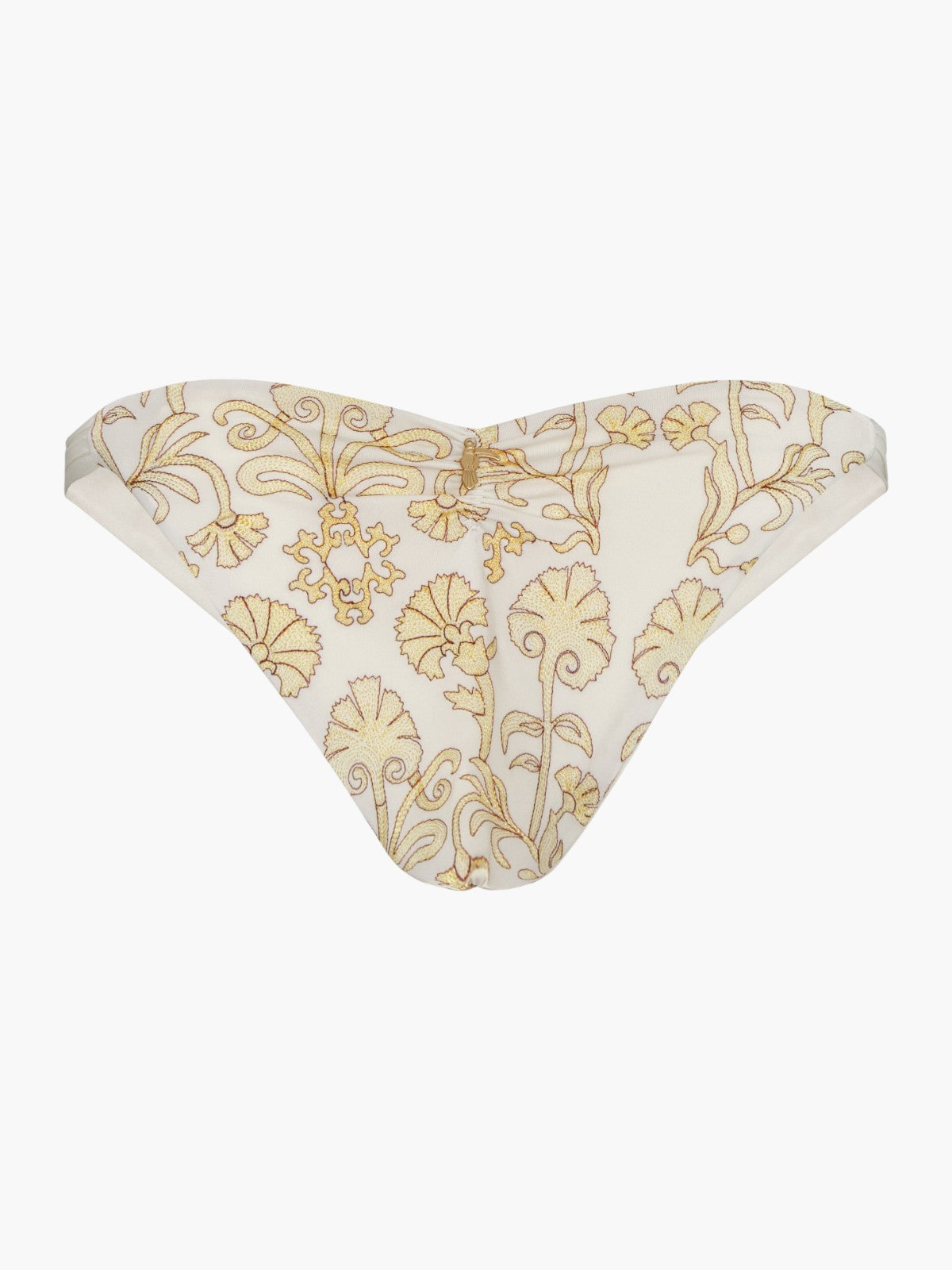 Potosi Embroidered Bottom | Yellow Flowers/Ivory Potosi Embroidered Bottom | Yellow Flowers/Ivory