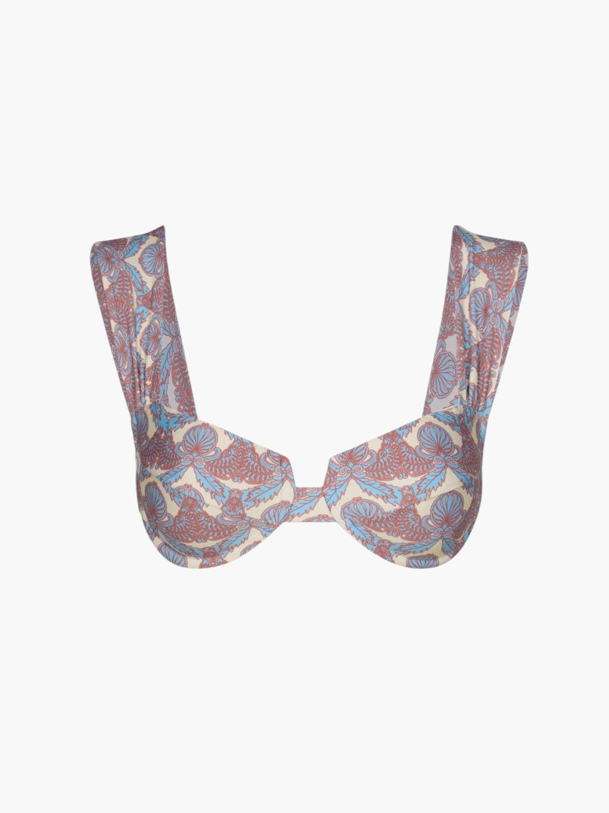 Sabina Top | Sky Blue Ornaments/Ivory Sabina Top | Sky Blue Ornaments/Ivory - Fashionkind
