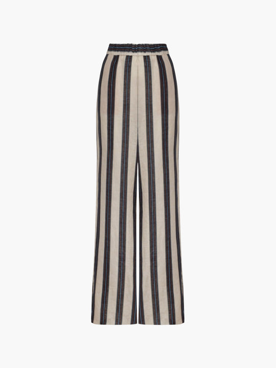 San Benito Linen Pants | Navy Stripes
