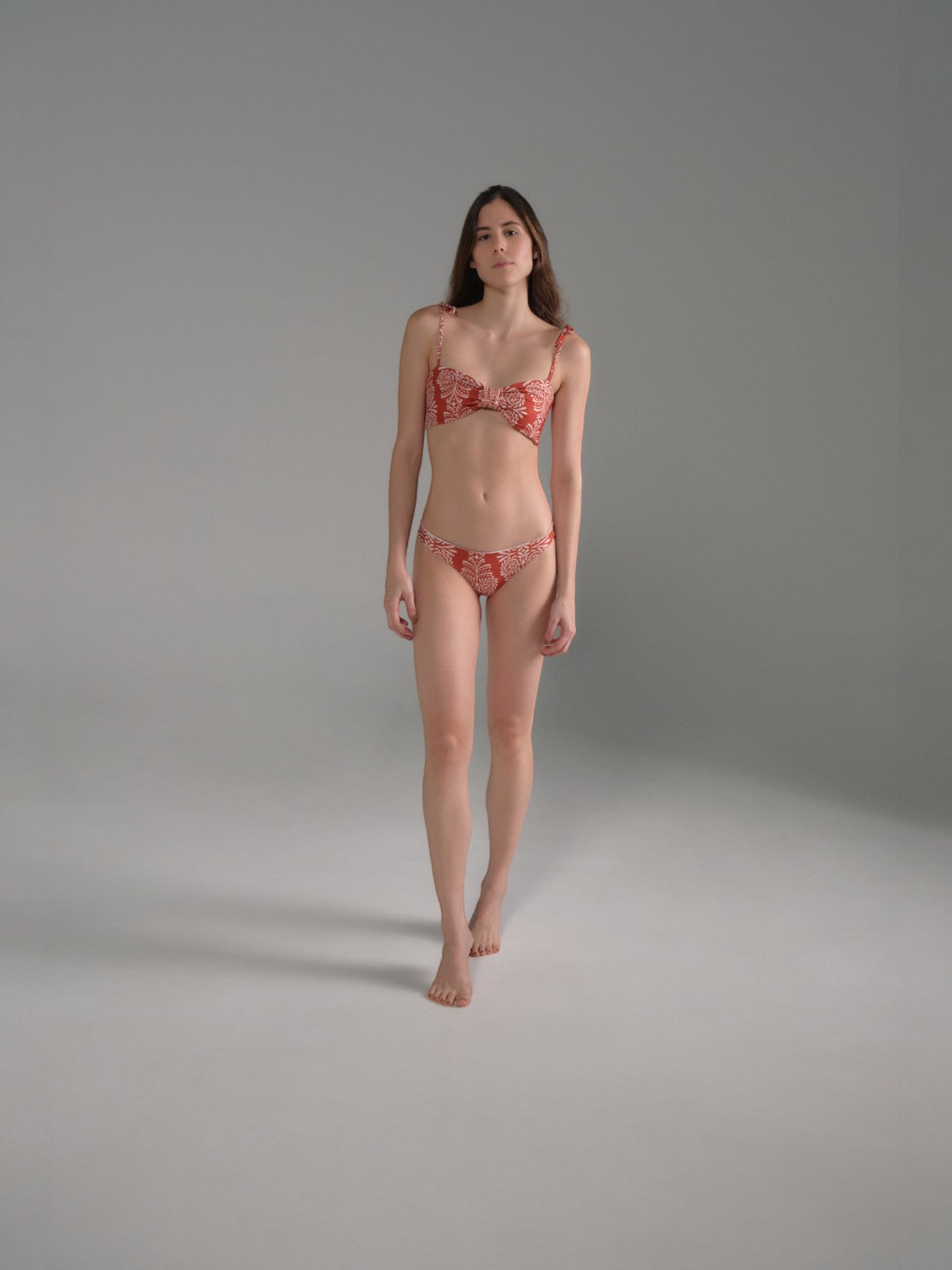 San Miguel Top | Red Arabesque/Orange Stripes San Miguel Top | Red Arabesque/Orange Stripes