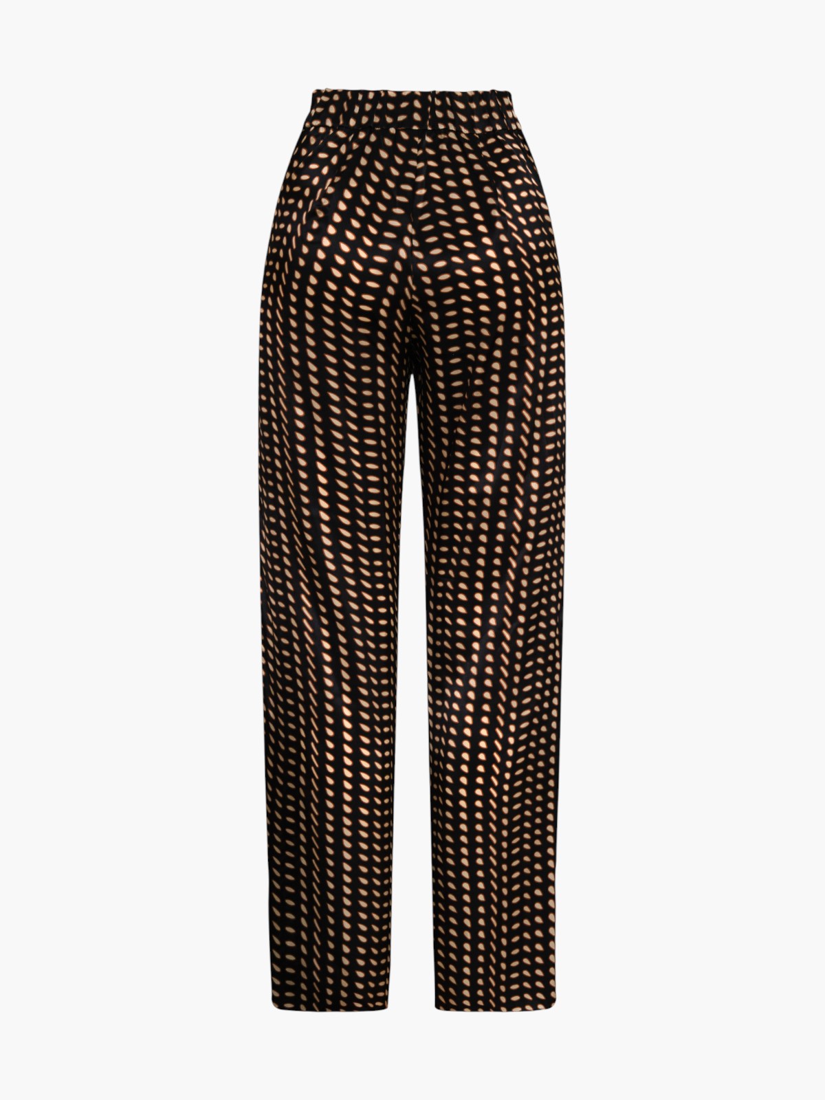 Santo Tomás Satin Silk Pants | Black & Ivory Seeds Santo Tomás Satin Silk Pants | Black & Ivory Seeds