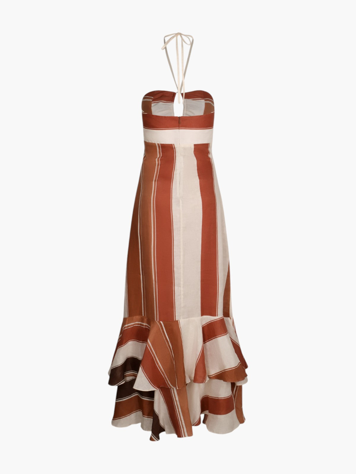 Sevillana Linen Dress | Terra Stripes Sevillana Linen Dress | Terra Stripes - Fashionkind