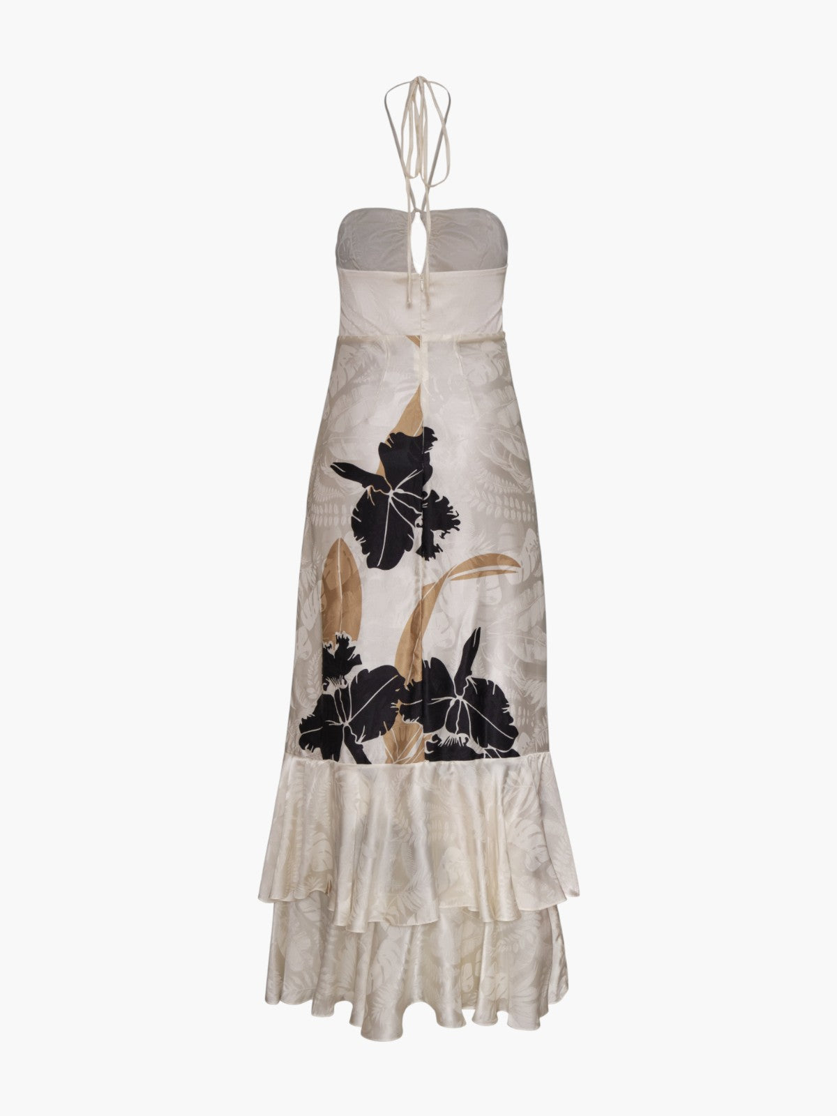 Sevillana Silk Jacquard Maxi Dress | Black Orchids Sevillana Silk Jacquard Maxi Dress | Black Orchids