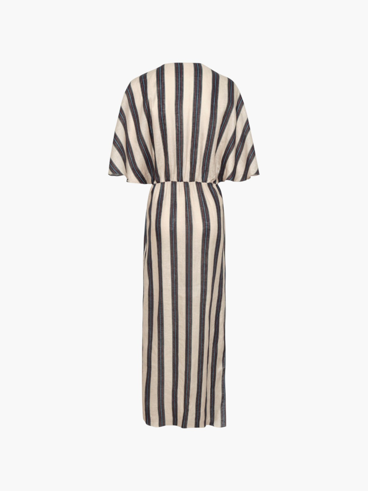 Topacio Linen Midi Tunic Dress | Navy Stripes Topacio Linen Midi Tunic Dress | Navy Stripes - Fashionkind