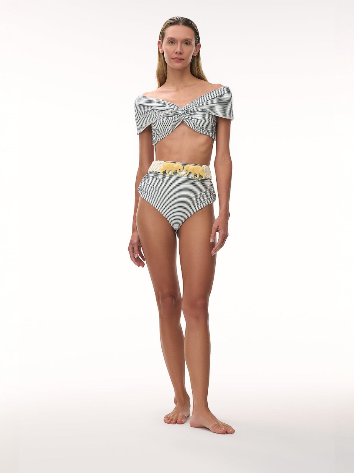 Victoria Bottom | Navy Stripes/Ivory