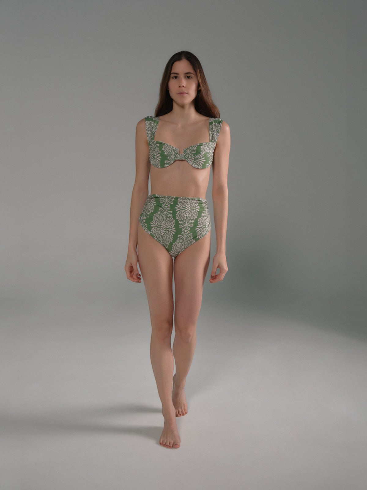 Victoria Vintage Bottom | Green Arabesque Victoria Vintage Bottom | Green Arabesque - Fashionkind