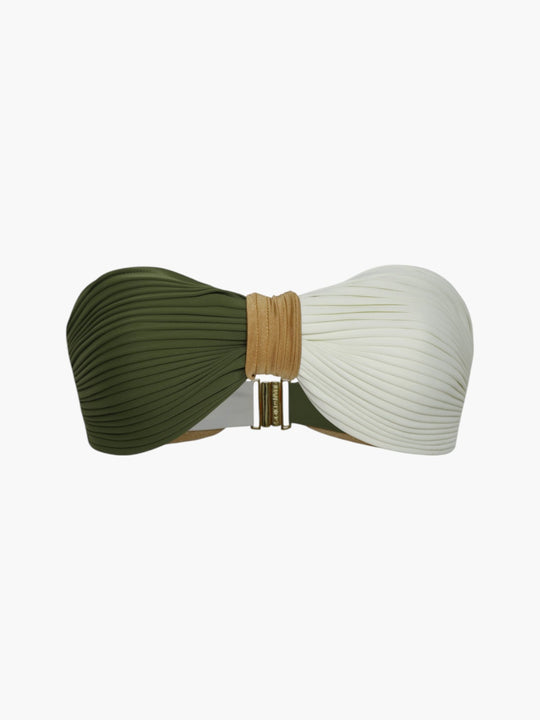 Emma Top | Green/Ivory