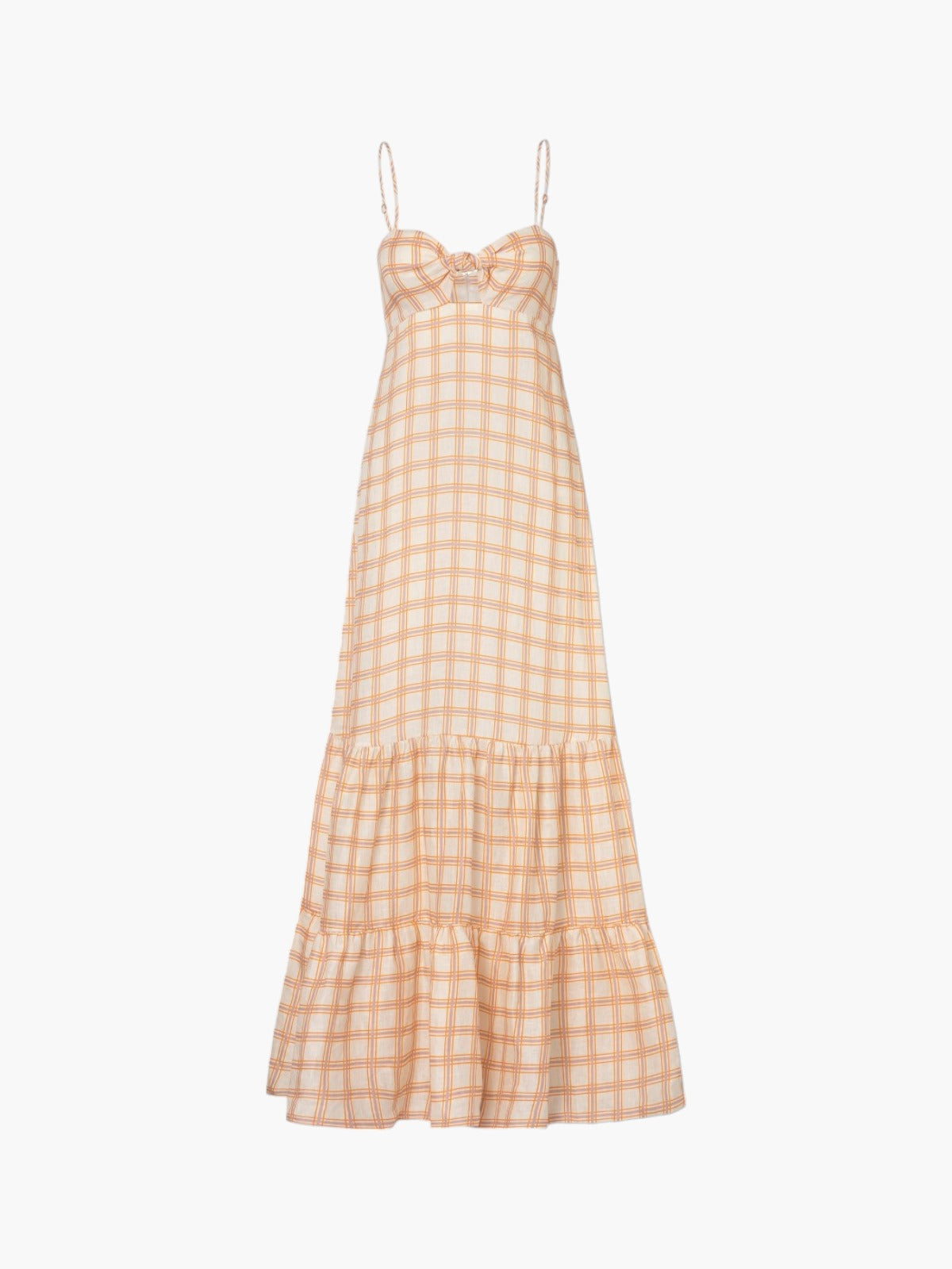 Julieta Linen Maxi Dress | Cream and Butter Scotch Julieta Linen Maxi Dress | Cream and Butter Scotch