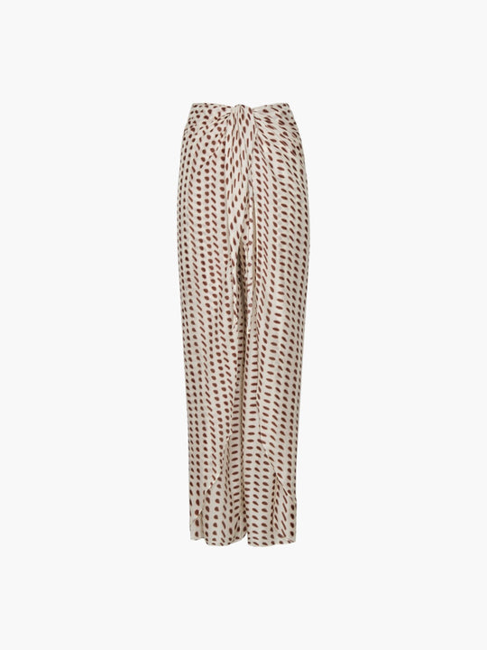 La Bamba Cotton Silk Pants | Ivory Wine Seeds