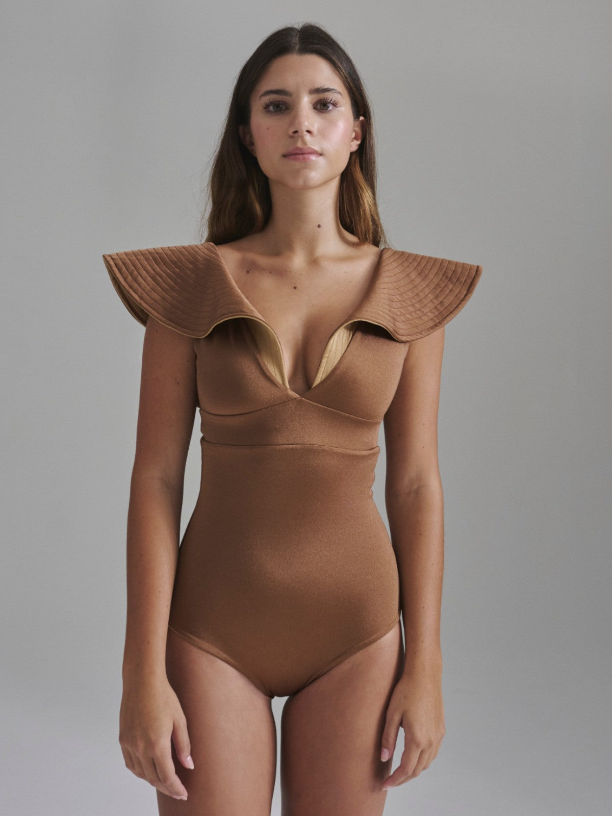 Quetzal One Piece | Brown/Gold Quetzal One Piece | Brown/Gold - Fashionkind