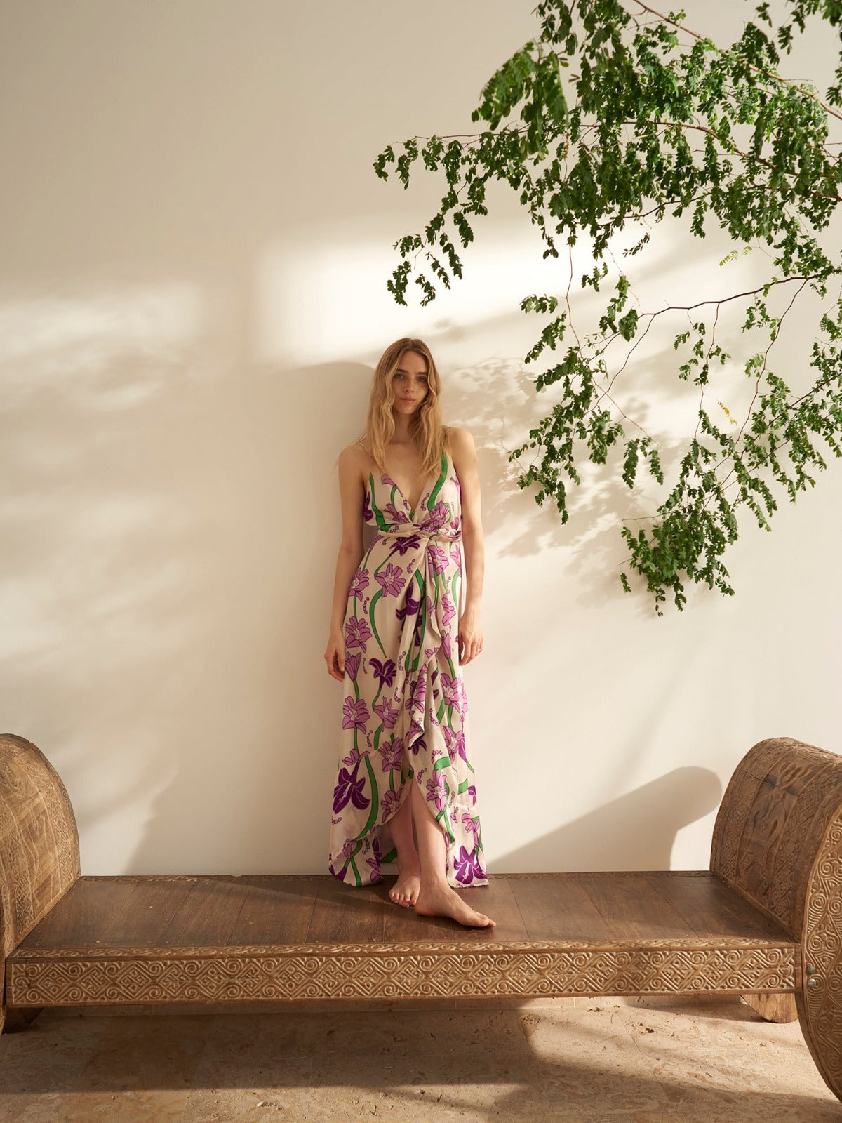 Sabina Silk Dress | Violet Flowers Sabina Silk Dress | Violet Flowers