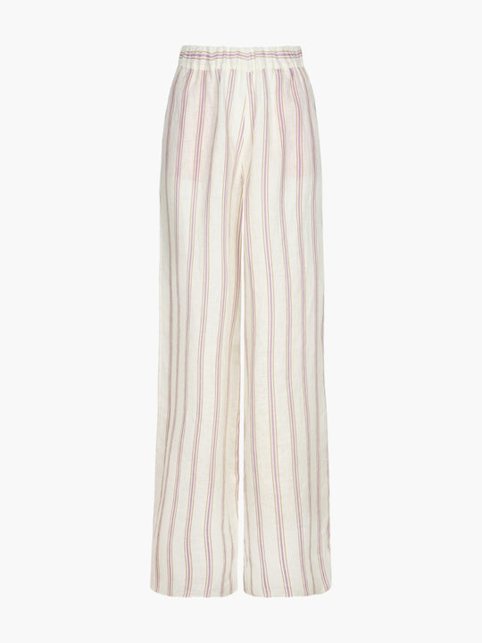 San Benito Linen Pants | Lila Stripes