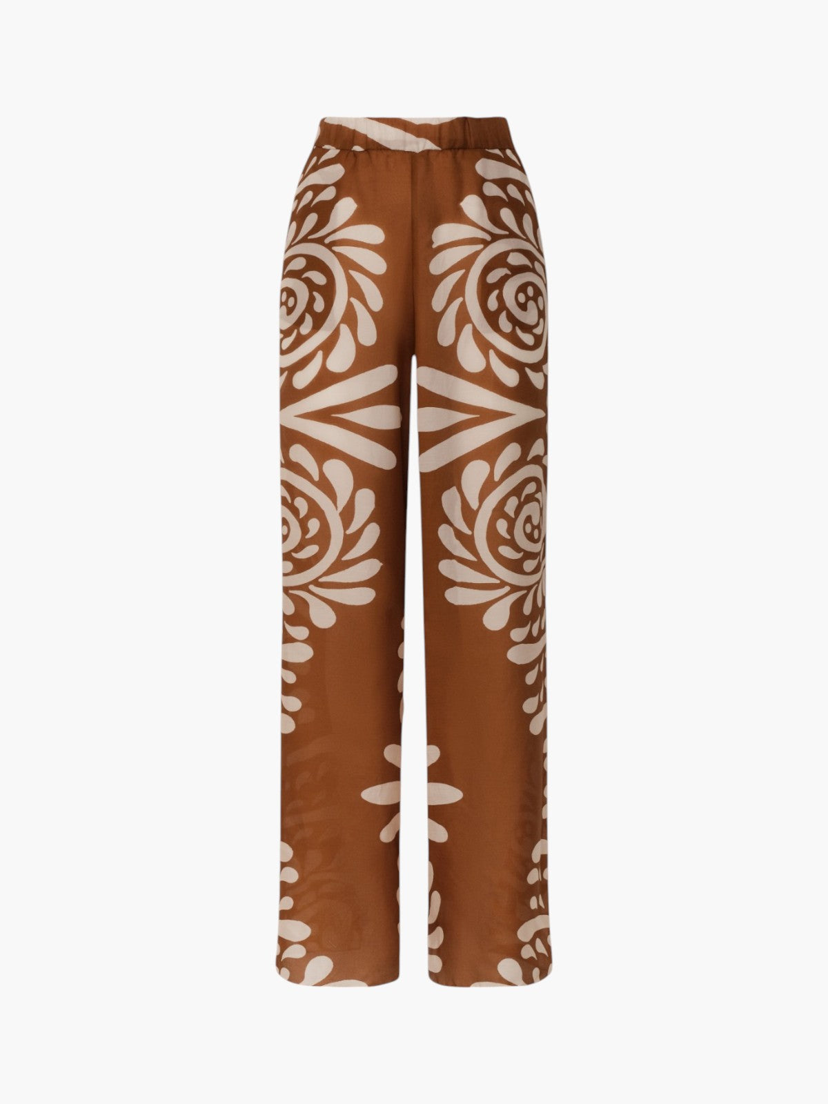 San Benito Cotton Silk Pants | Brown Arabesque San Benito Cotton Silk Pants | Brown Arabesque