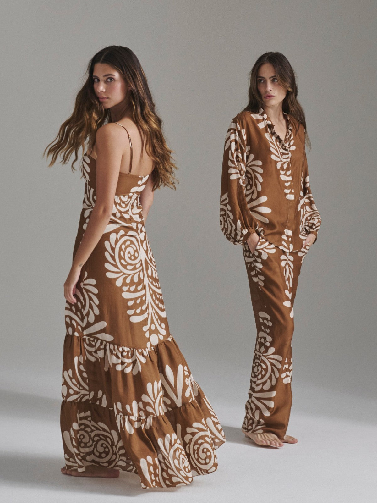 San Benito Cotton Silk Pants | Brown Arabesque San Benito Cotton Silk Pants | Brown Arabesque