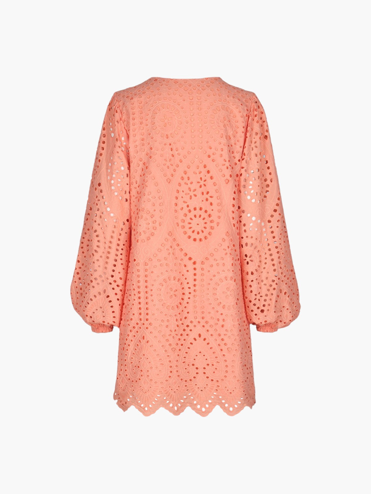 San Marco Eyelet Mini Dress | Apricot San Marco Eyelet Mini Dress | Apricot - Fashionkind