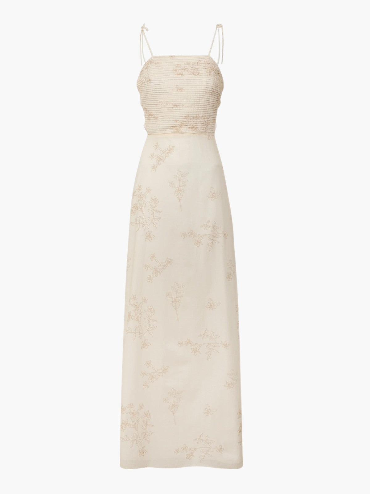 Tejada Pleated Cotton Midi Dress | Ivory Guayacan Tejada Pleated Cotton Midi Dress | Ivory Guayacan - Fashionkind