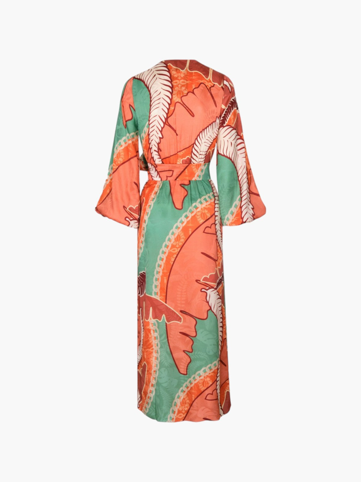 Juan de Dios | Tertulia Silk Jacquard Maxi Dress | Coral