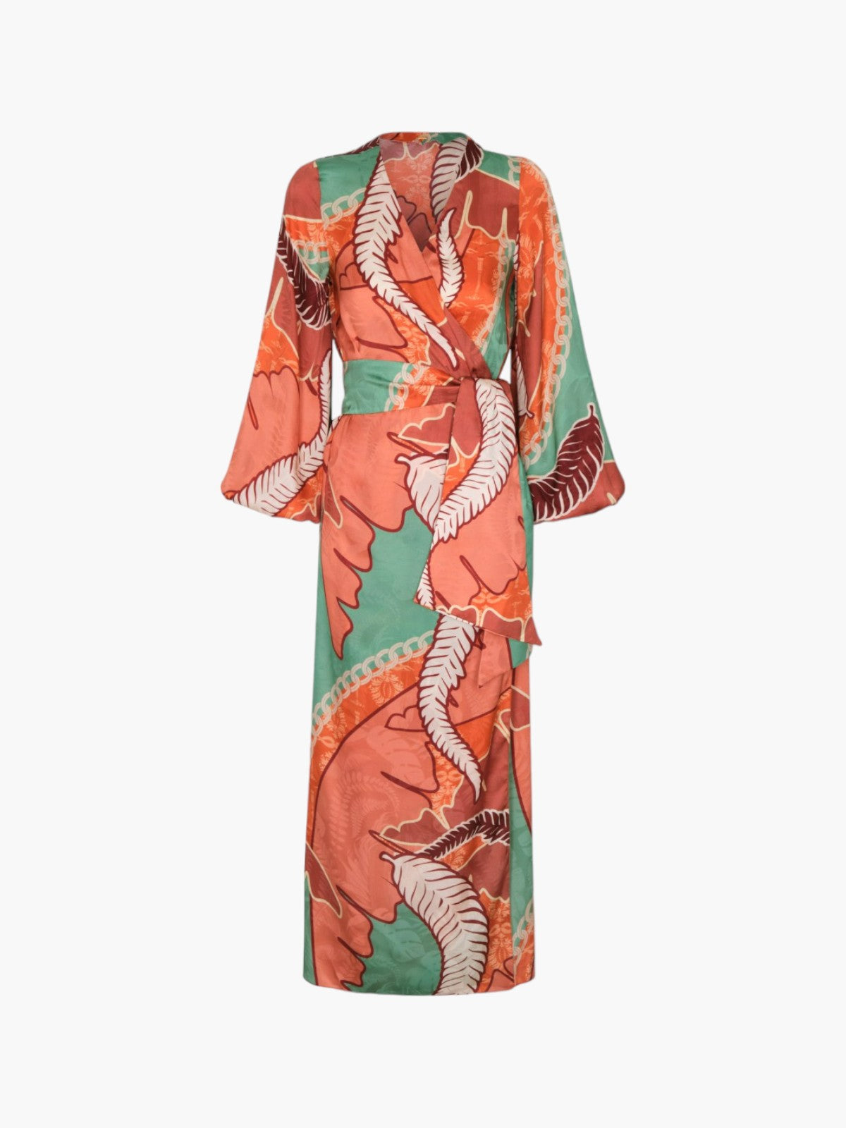 Tertulia Silk Jacquard Maxi Dress | Coral Tertulia Silk Jacquard Maxi Dress | Coral - Fashionkind