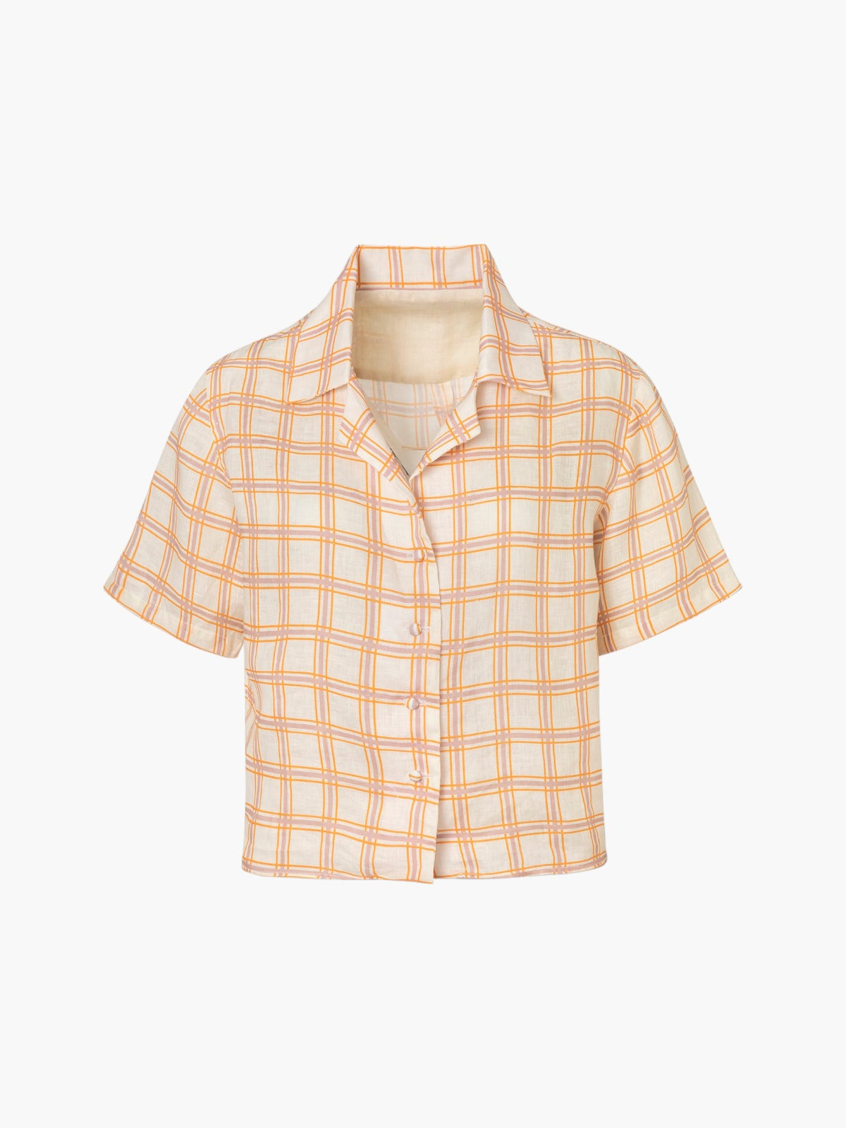 Tomaso Linen Shirt | Cream and Butter Scotch Tomaso Linen Shirt | Cream and Butter Scotch - Fashionkind