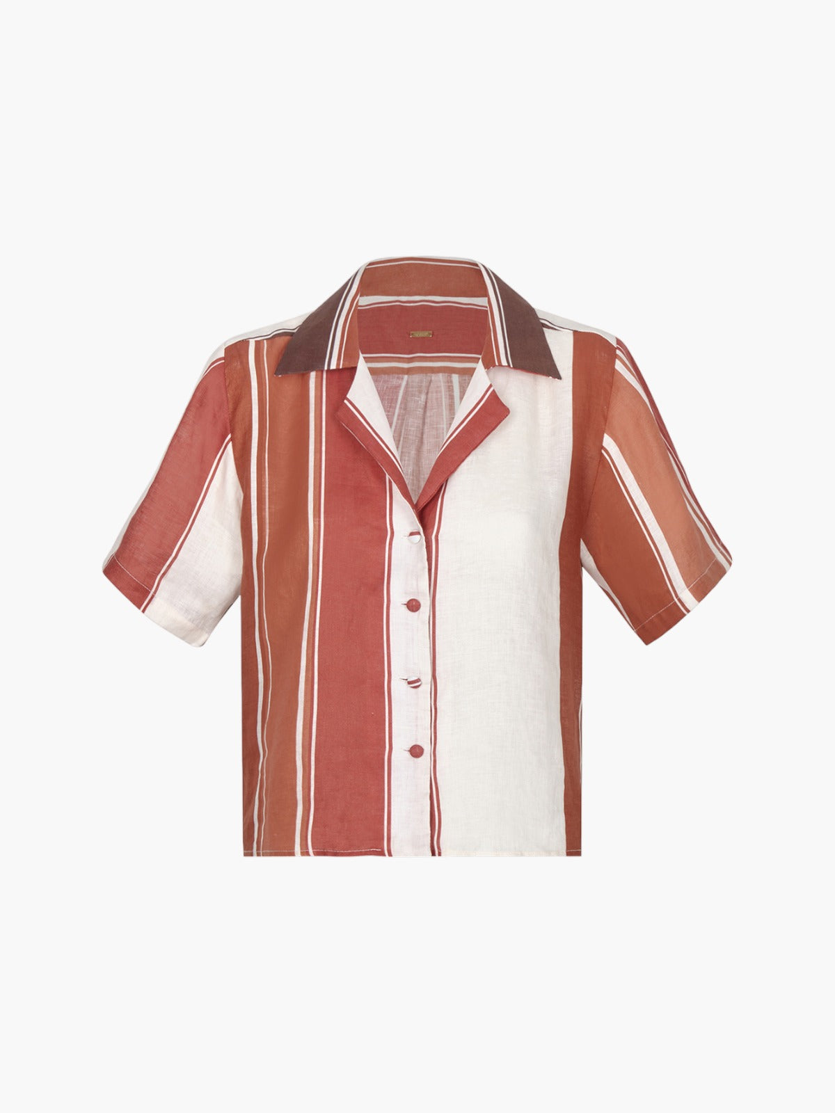 Tomaso Linen Shirt | Terra Stripes Tomaso Linen Shirt | Terra Stripes - Fashionkind