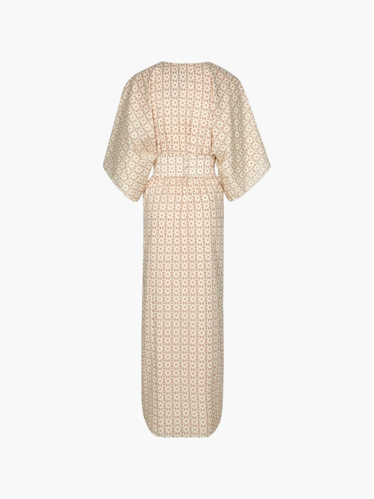 Topacio Bio Cotton Maxi Dress | Beige May Flower Topacio Bio Cotton Maxi Dress | Beige May Flower - Fashionkind