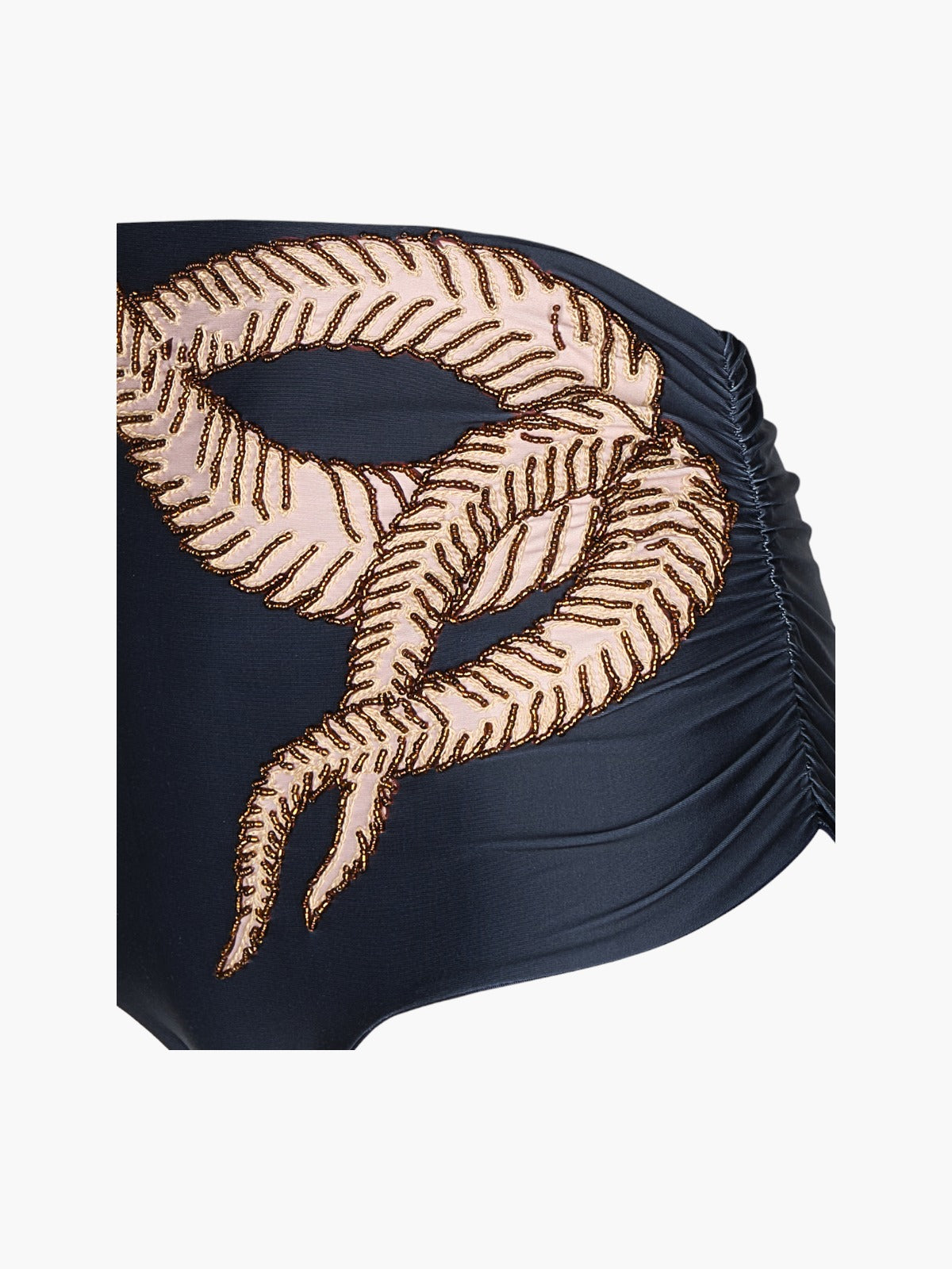Victoria Vintage Bottom Embroidered | Blue Leaf Victoria Vintage Bottom Embroidered | Blue Leaf - Fashionkind