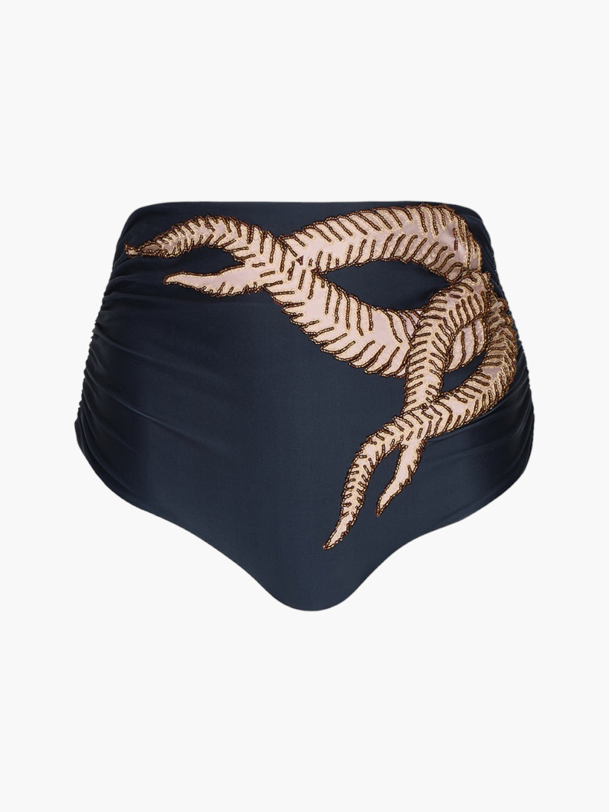 Victoria Vintage Bottom Embroidered | Blue Leaf Victoria Vintage Bottom Embroidered | Blue Leaf - Fashionkind