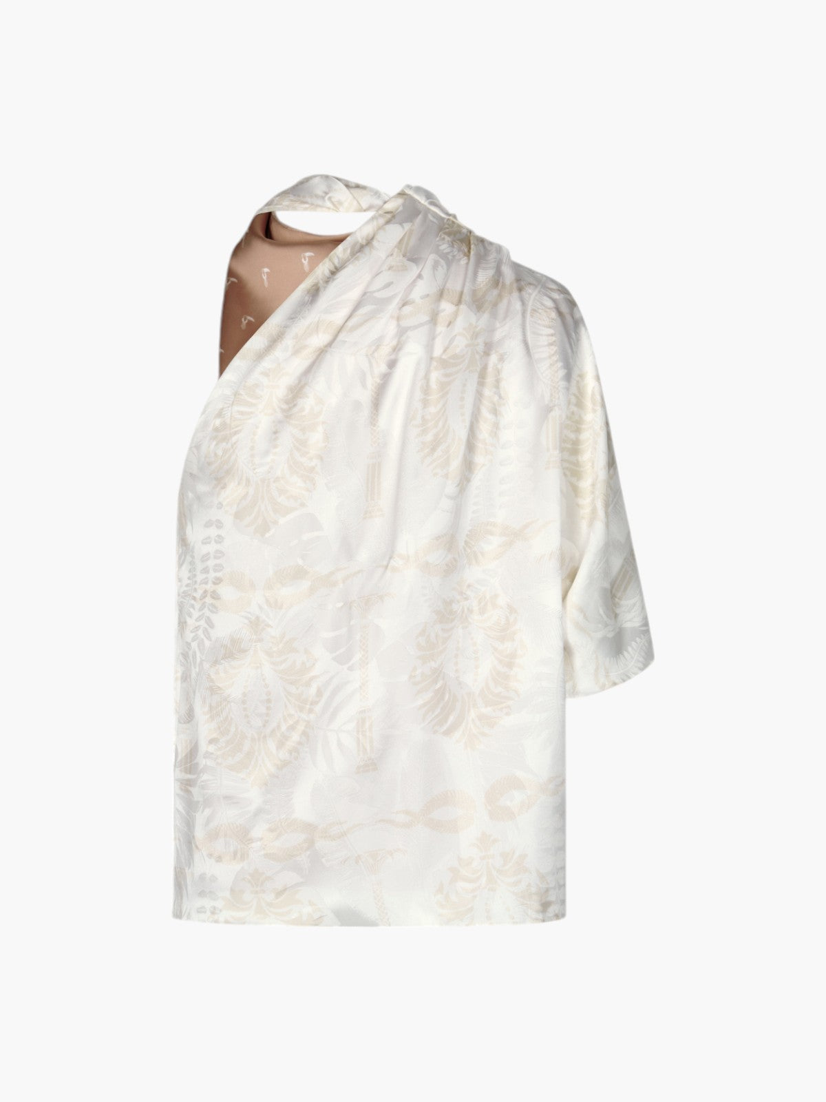 Chiminango Silk Jacquard Blouse | Ecru Chiminango Silk Jacquard Blouse | Ecru - Fashionkind