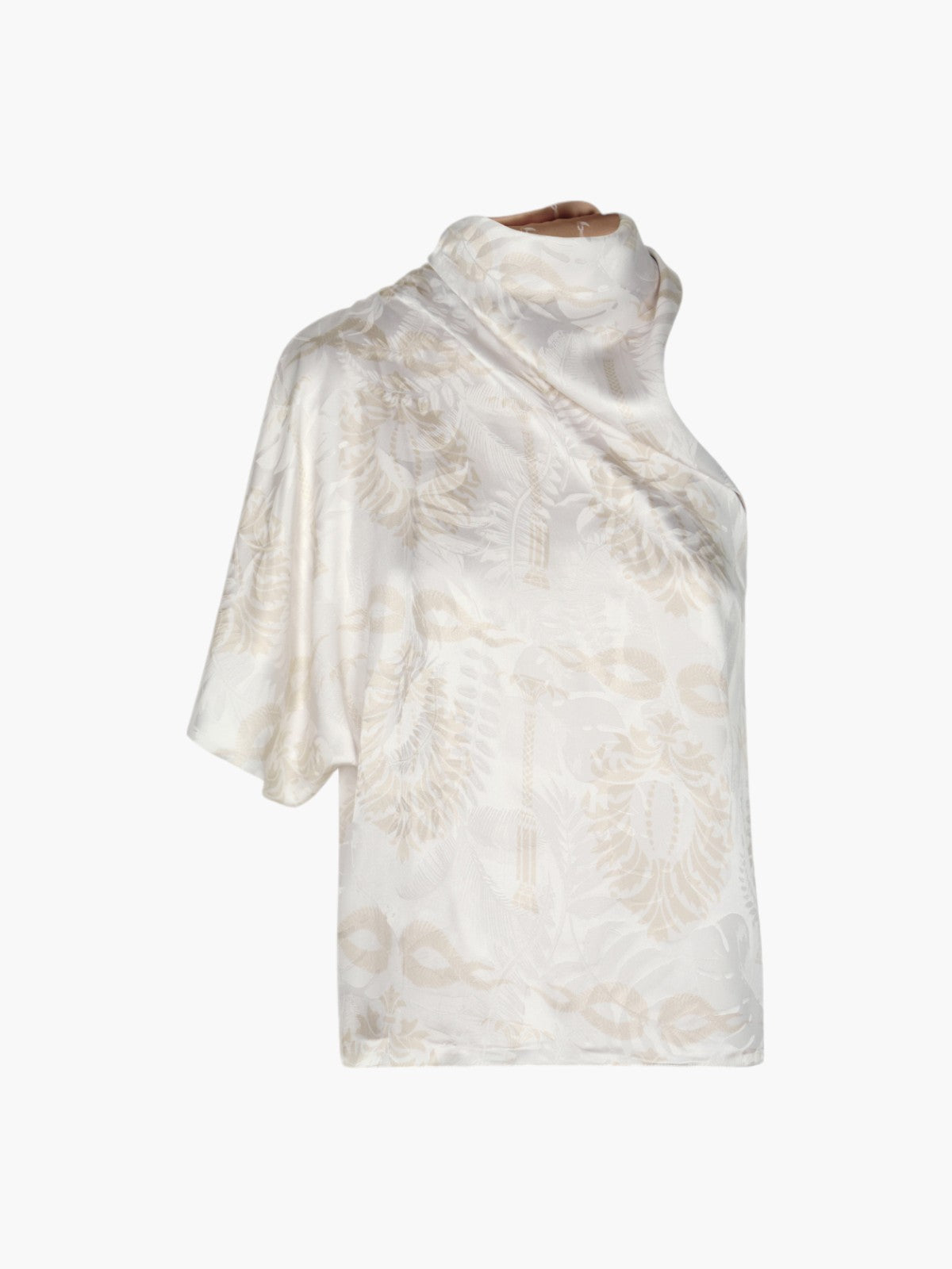 Chiminango Silk Jacquard Blouse | Ecru Chiminango Silk Jacquard Blouse | Ecru - Fashionkind