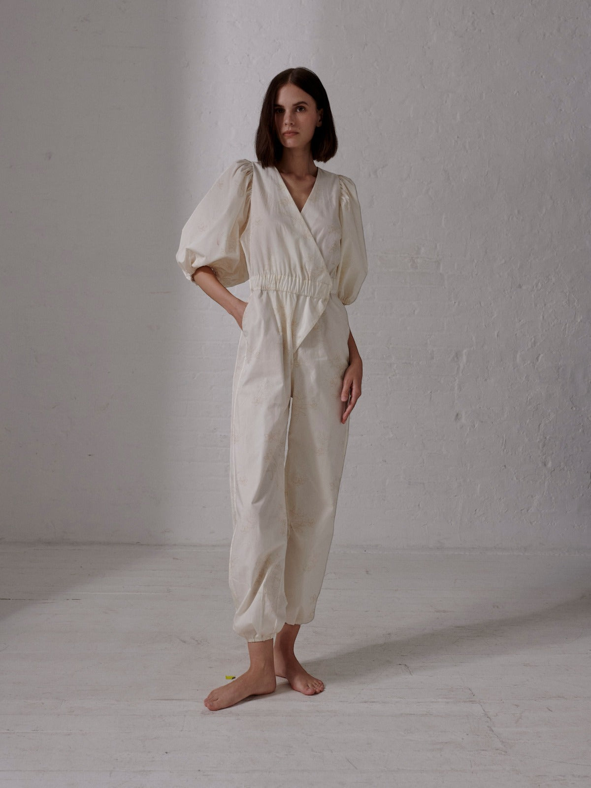 Guayacan Cotton Bio Jumpsuit | Ivory Guayacan Cotton Bio Jumpsuit | Ivory
